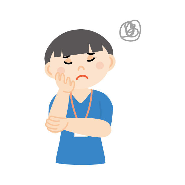 悩んでいる新人看護師