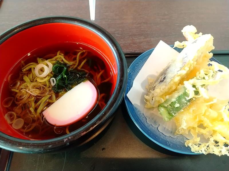 源太すしランチのお蕎麦と天ぷら