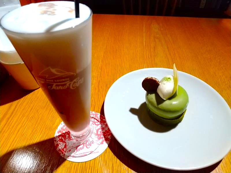 タロカフェの抹茶ババロア＆アイスカフェラテ