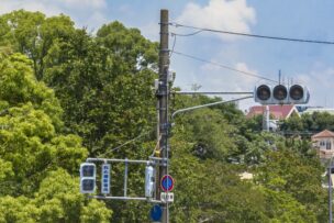 停電した信号機