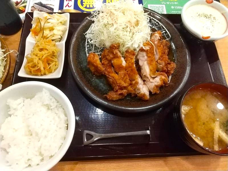 満天食堂の超熟タルタル×チキン南蛮定食