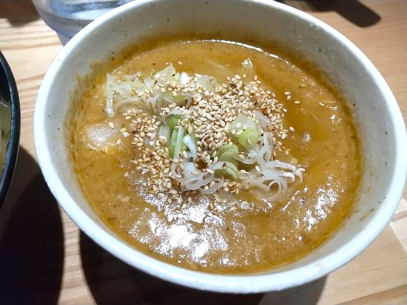 白みそつけ麺のスープ